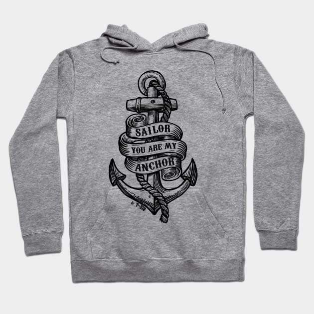 Anchor Hoodie by OscarPostigo